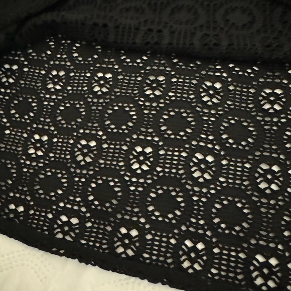 Islander Black Open Knit Sleeveless Cover Up X-Large - Picture 6 of 8